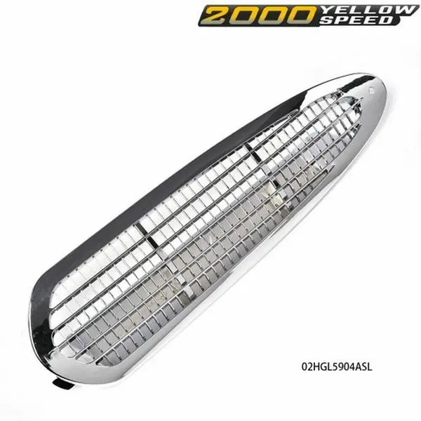 Chrome Hood Grille Air Intake Vent Cover for Freightliner M2 (2002-2018), High Quality, Light Weight, Easy to Install and Use, Long Lifespan Car Exterior Decoration Accessory