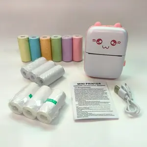 Portable Mini Instant Photo Printer Set, Supports Printing Photos & Labels, Eco-Friendly Inkless Technology, Compatible with Continuous Paper/label Roll