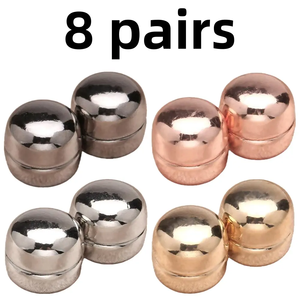 8 pairs Pinless Hijab Pins Strong Magnetic Hijab Pin Colorful Scarf Magnetic Pin Multi-Use Scarf Magnets Pin for Scarf Shirts Dress and Clothes