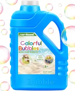 Bubble Solution Refill 33.8 OZ: Bubble Concentrate Solution for Bubble Machine| Bubble Solution Refill for Giant Bubble Wand, Bubble Gun Blower, Birthday Party Favors Wedding (Sky Blue)