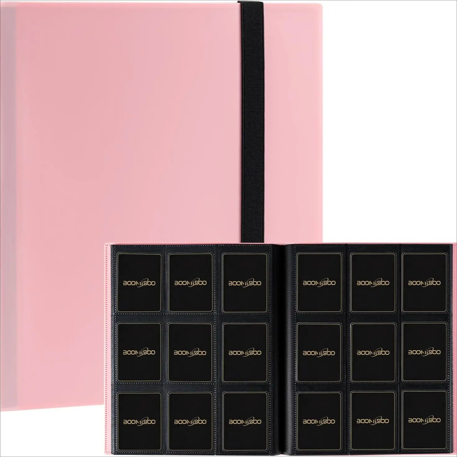 Card Binder 9 Pocket Storage 360 Card Binder,Trading Card Binder Trading Card Organizer Senior and Sturdy Side-Loading Album,Intended For YuGiOh,MTG, TCG,Game Cards & Baseball Card Binde,(Black)