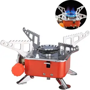 Outdoor Camping Kitchenware for Hiking，Lightweight Collapsible Camping Stove,Portable Folding Outdoor Stove，Picnic, Fishing, Camping Essentials, Summer Gift, Camping Gadgets 2024 Fishing Stuff, Outdoor Cooking Accessories