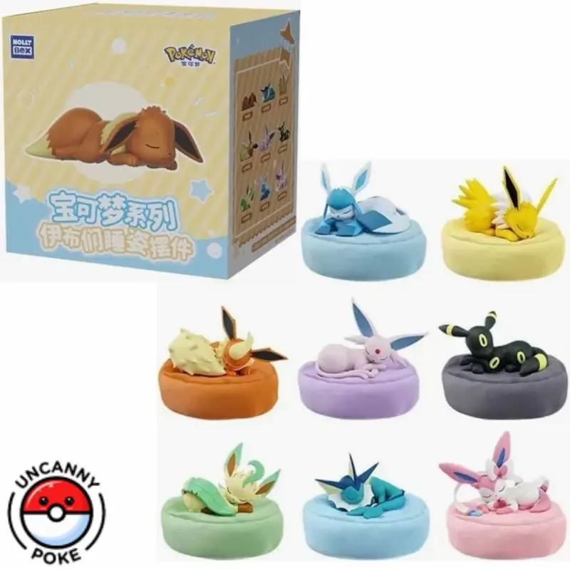 Pokemon Sleeping Eevee Blind Box - Chinese Holly Box - Sleepy Eevee - Umbreon, Leafeon, Sylveon