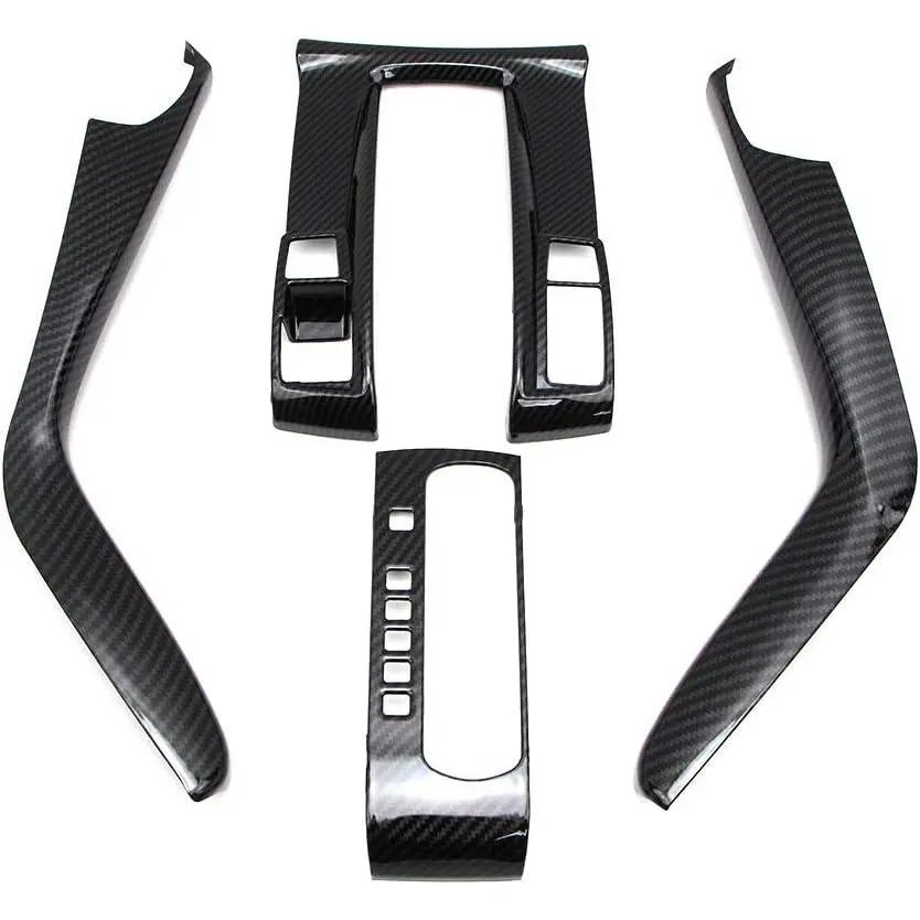Center Console Automatic Gear Shift Panel Cover for 10th Gen Honda Civic 2016 2017 2018 2019 2020 2021 Sedan Carbon Fiber Style
