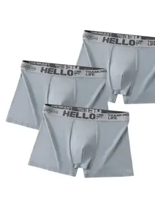 Three-Pack Light Men's Briefs, Ultra-Soft Breathable Underwear, Elastic Waist, Anti-Chafe, Moisture-Wicking, Daily Wear