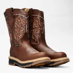 RANCH FORCE 6010 DUAL DENSITY SOLE SLIP RESISTANT FULL GRAIN LEATHER WELT CONSTRUCTION