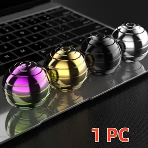 Dynamic Desktop Spinning Toy Ball, Anxiety Reducing Ball - 1.54-Inch Metal Fidget Spinner, Ideal Visual Illusion Toy for Relieving Anxiety and ADHD, Suitable for Office, Study, and Family Use
