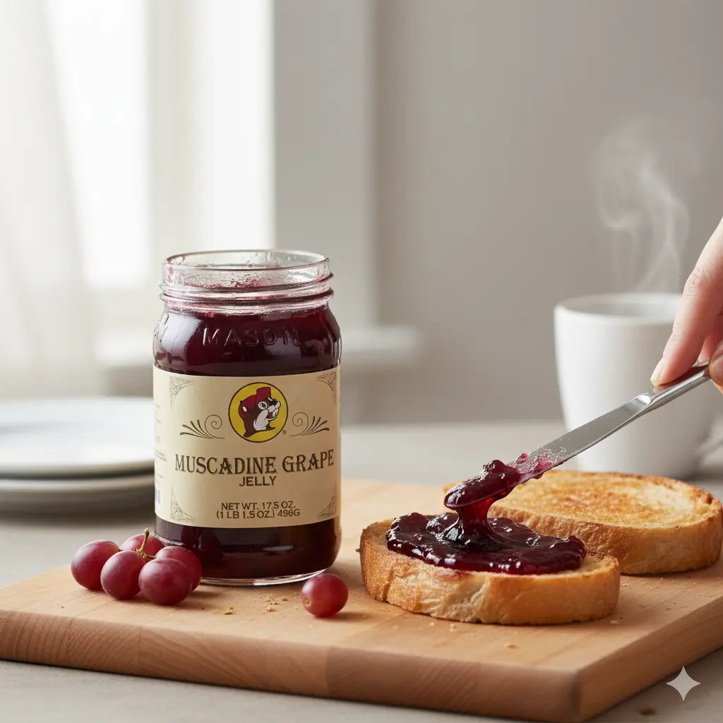 Howdy Bitez Muscadine Grape Jelly - Antioxidant-Rich, Bold Full-Bodied Southern Flavor, Deep Purple Hue, Naturally Sweet - Gourmet Pantry Preserve for Toast, Cheese Boards, Culinary Creations