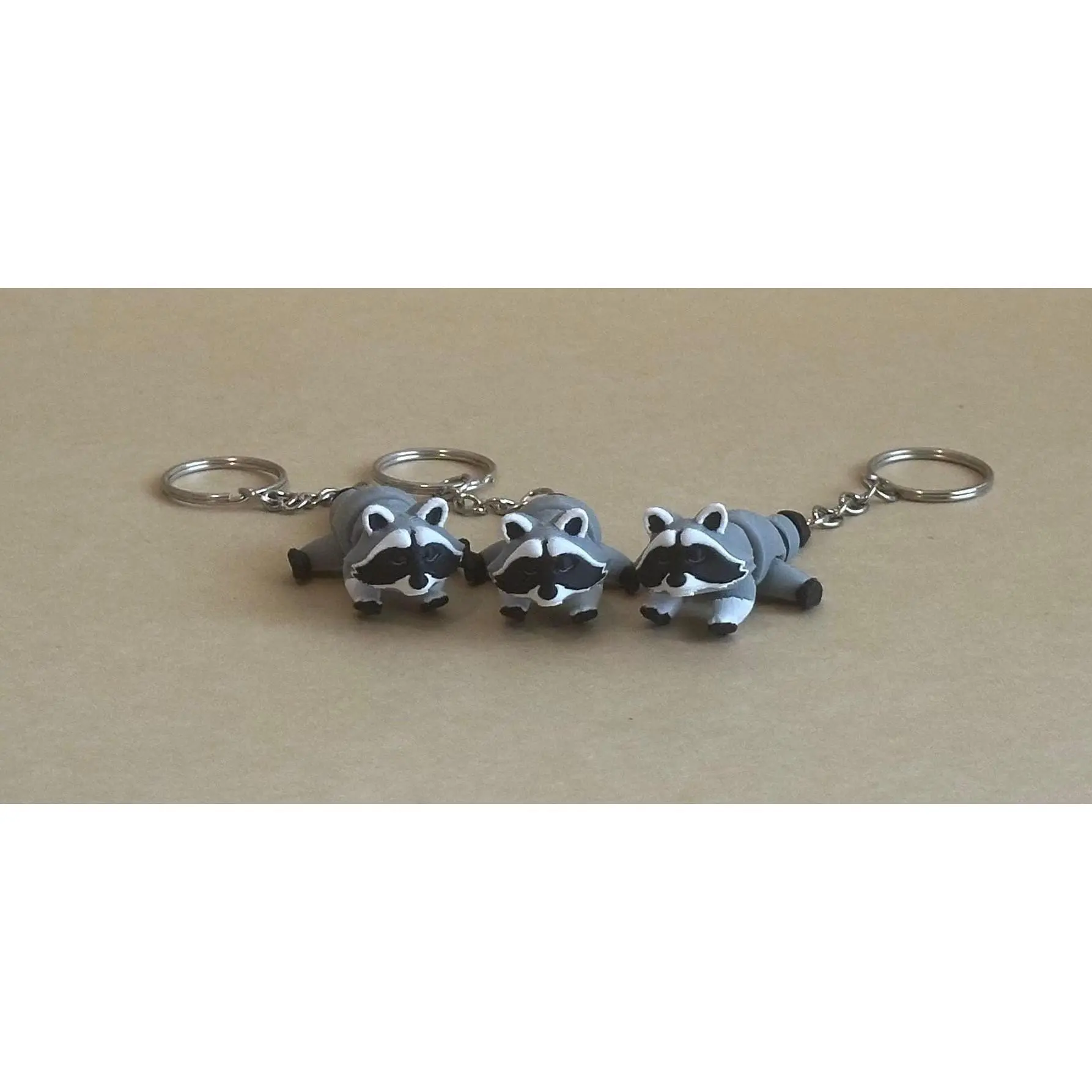 Riggly Raccoon - Articulated Flexi moving keychain