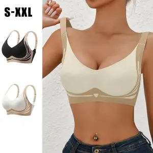 EssElegance Push-Up Seamless Bra Set - Adjustable Straps & Wire-Free Support for Daily Wear, Ultra-Soft Breathable Fabric
