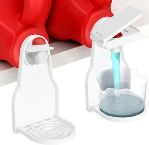 2 Pack Laundry Detergent Dispenser Cup Holder, Nozzle button upgrade,Easily No More runny or Messy Laundry Detergent, Laundry Cup Holder and drip Tray Room Organization and Storage