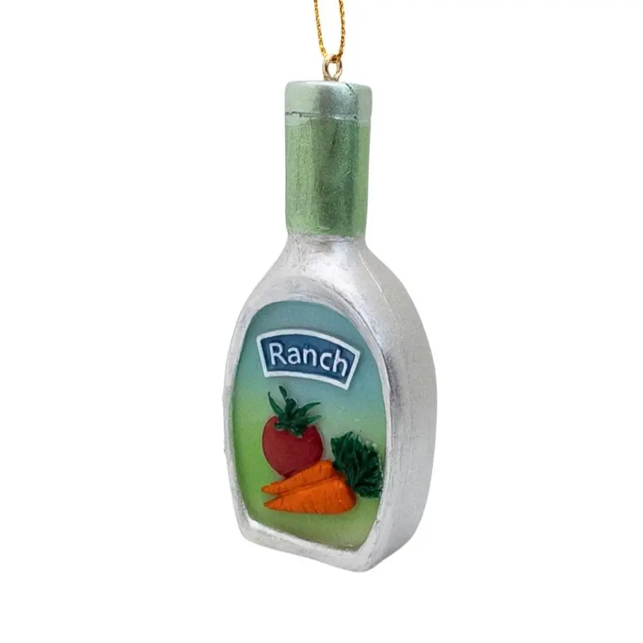 Ranch Dressing Bottle Christmas Tree Food Ornaments