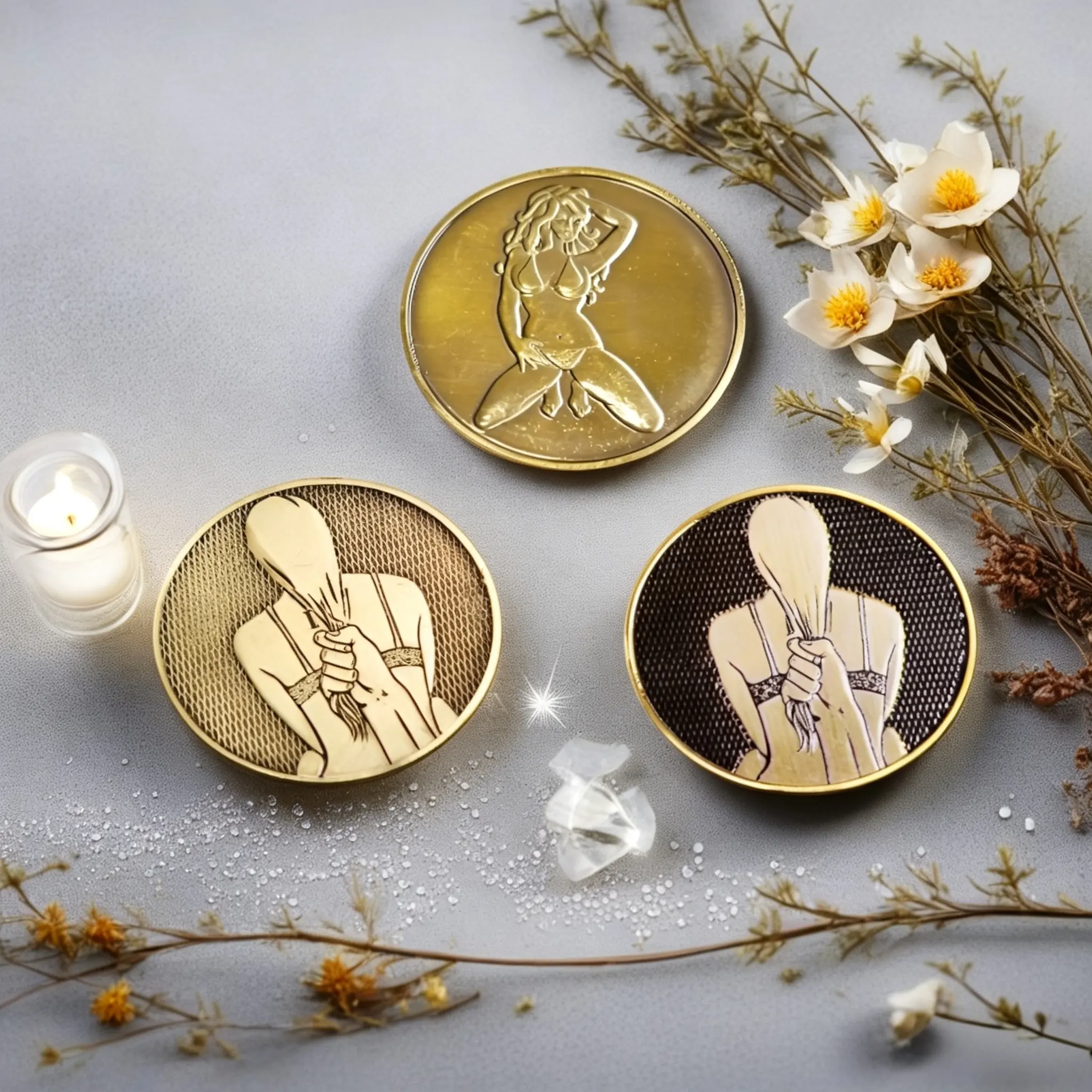 Three party gift coins