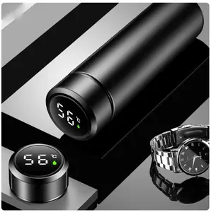 Smart Thermos with Digital LCD Screen - (Stainless Steel) - Club Grandiose