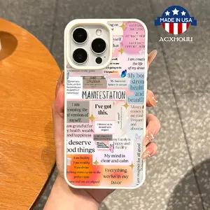 Premium Magnetic Case for iPhone11/12/13/14/15/16/promax Positive Affirmation Collage MagSafe Ready,Anti-Fall,Ultra-Thin Design|Perfect for Everyday Use