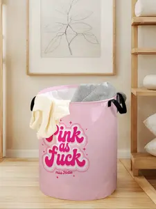 Foldable Laundry Basket with Handle, Durable Material, Large Capacity, Letter Printed Design, Home Storage, Toy Organizer, All Seasons, Laundry Bin