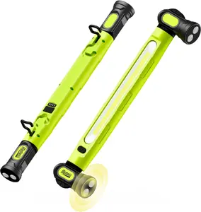 Under Hood Work Light Bar, 3000LM LED Magnetic Light Bar with Hooks, 5200mAh Cordless Rechargeable Hood Light for Mechanic/Car Repairing/Garage