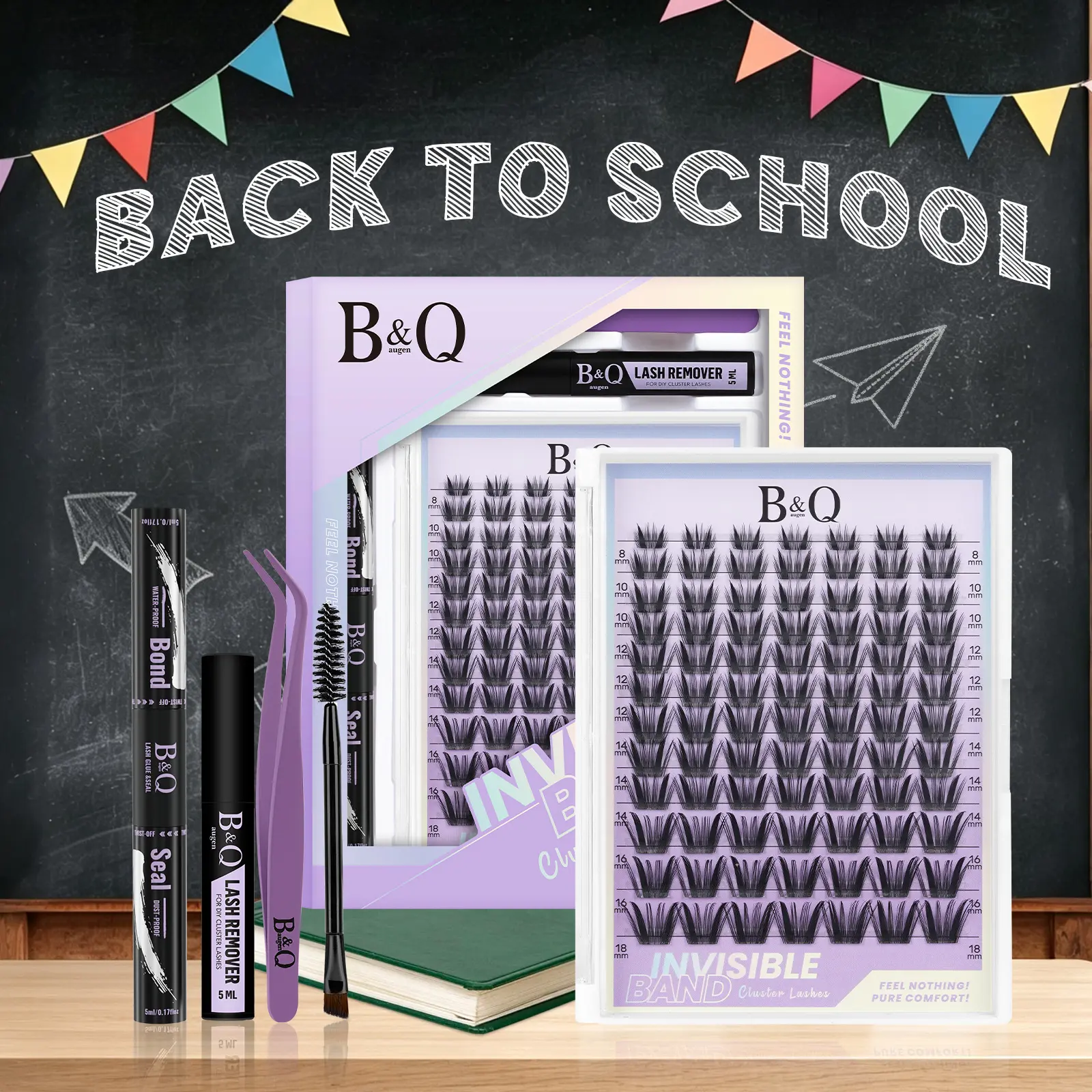 Medusa Kit l B&Q Updated Silk Protein Material Lash Cluster,Combined Natural&Manga Flora&Fairy Style,C Curl for DIY Eyelashes Extension,Waterproof,Long Lasting Fake Lash Cosmetic Makeup Anime Vacation Lash Outdoorfun Salon Effect  #tiktokshopbacktoschool