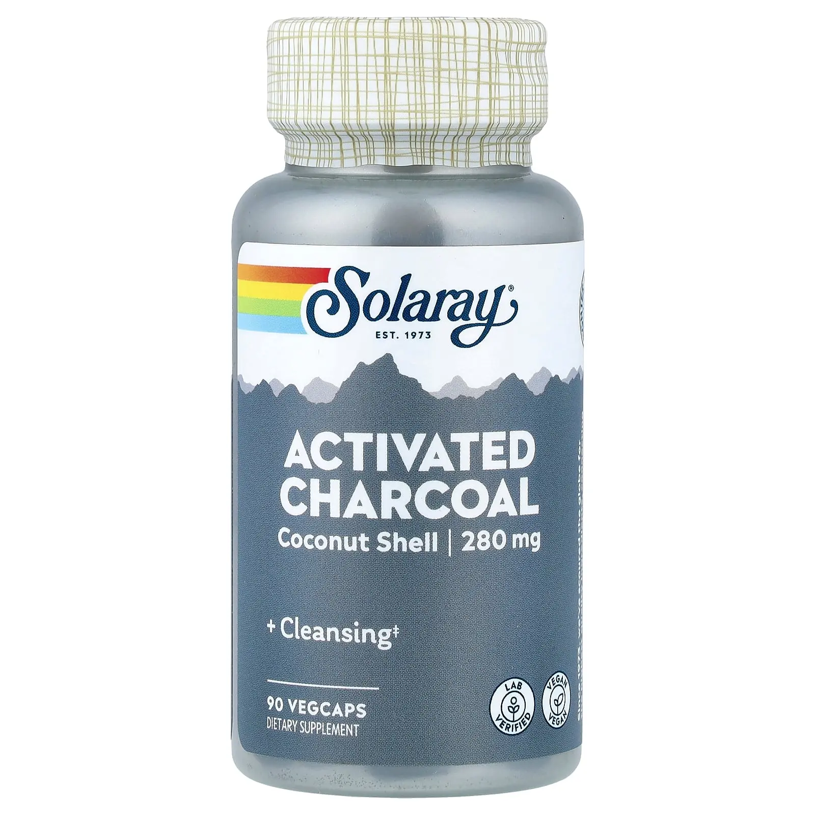 Solaray Activated Charcoal, 280 mg, 90 VegCaps