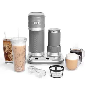 Mr. Coffee Latte Lux 4-in-1 Iced and Hot Single-Serve Coffee Maker with