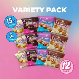 Prime Bites Mini Muffin Variety Pack - 15g Protein and 5g Collagen