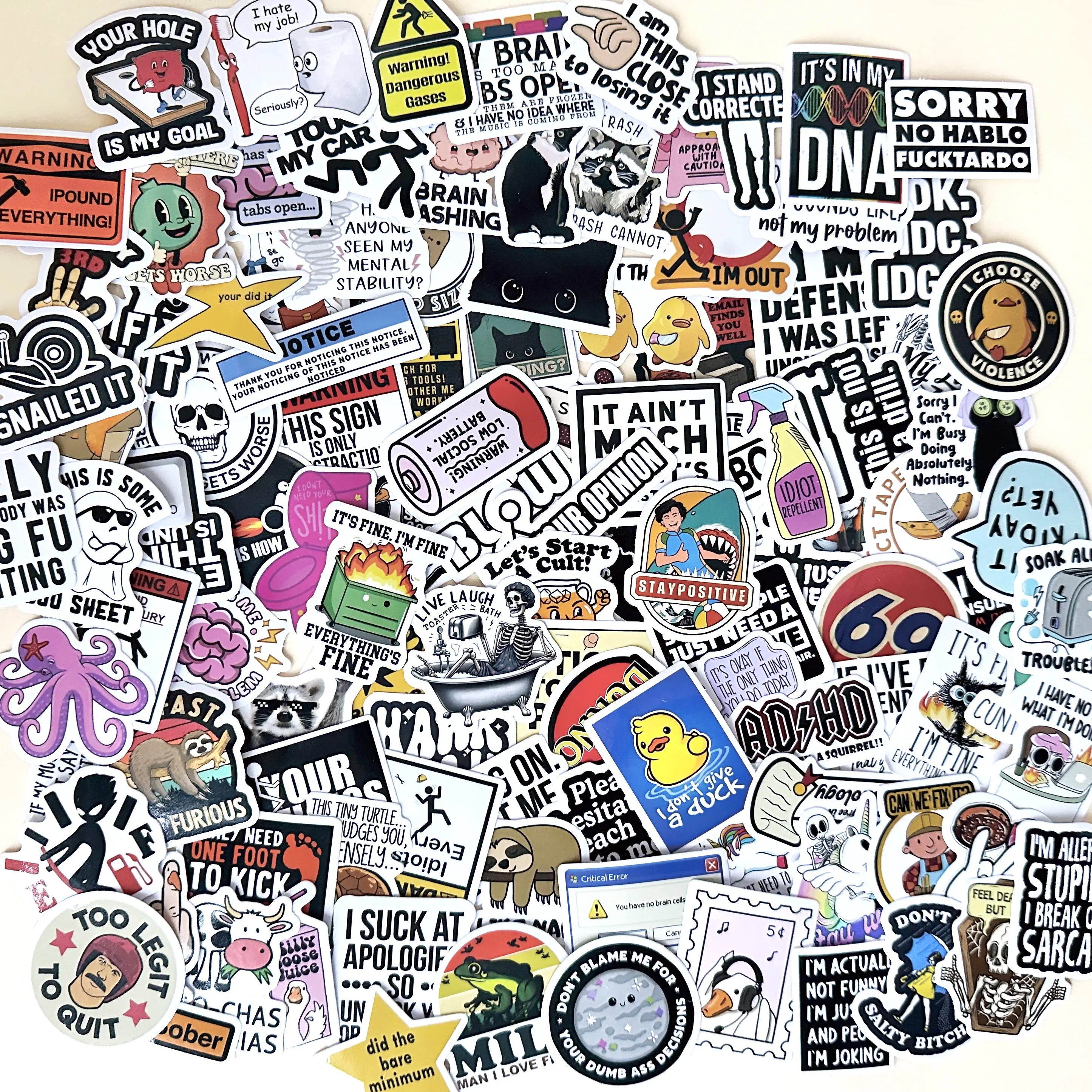 130 PCS Funny Book Stickers for,Holographic Book Stickers, Waterproof Vinyl Decals for Books, Laptop, Water Bottle, Journal, Reading Glitter Sticker Pack backtoschoolshopping