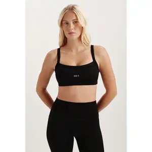 SPORTBODY® SPORTY SCOOP BRA - ONYX