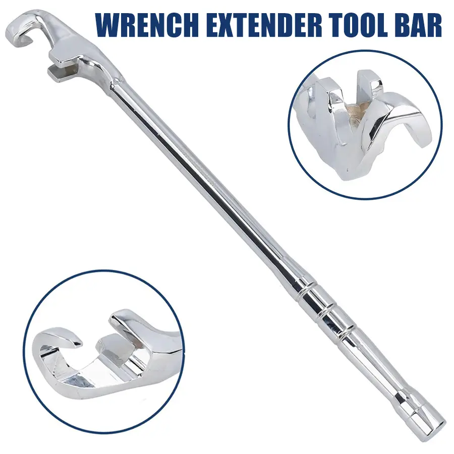 【DealsForYouDays】Wrench Extender Tool Bar, Extra-Long 15 Inch Wrench Extension for Maximum Leverage Universal Extension Tool for Automotive Repair & Mechanics DealsForYouDays