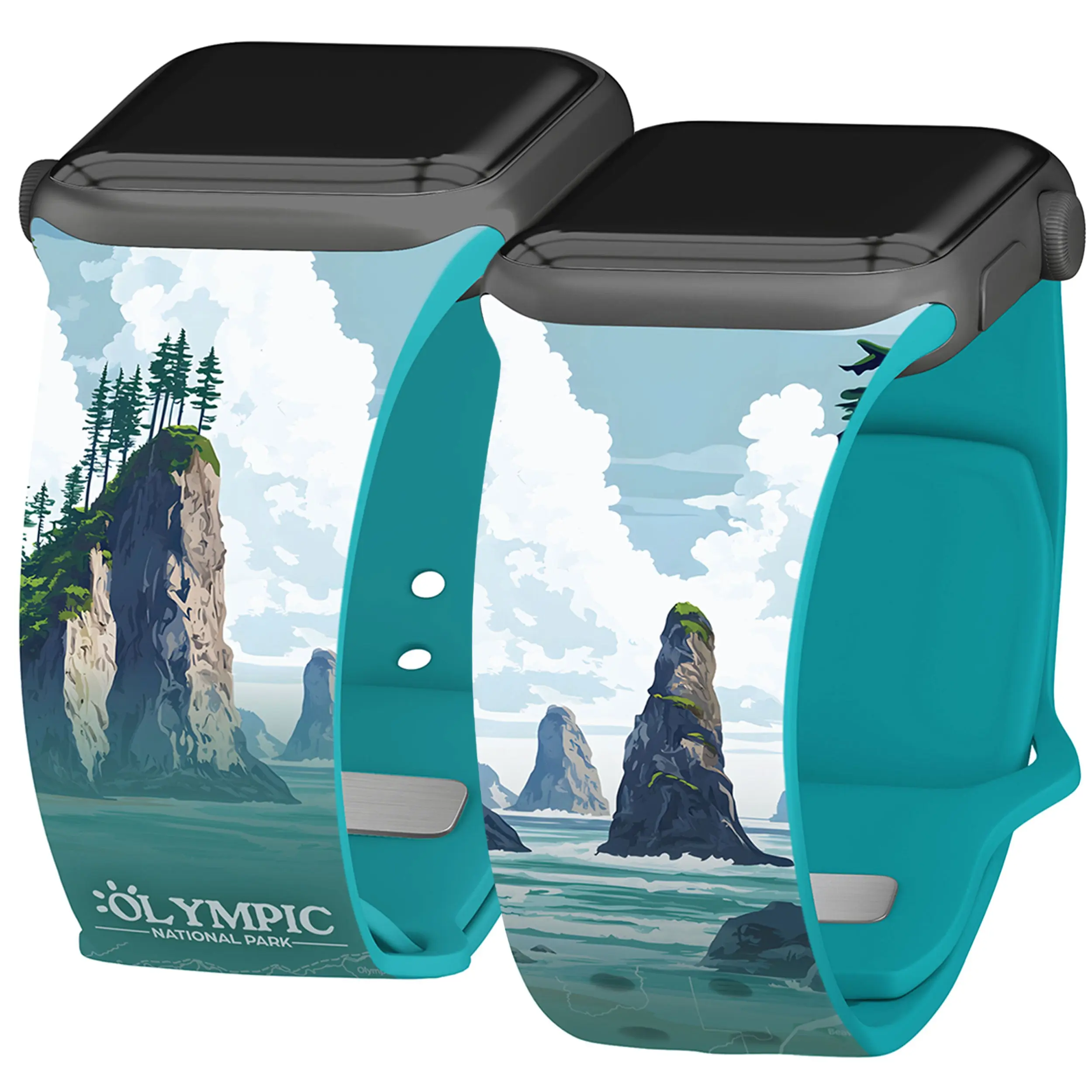 National Parks Olympic HD Watch Band Compatible with Apple Watch