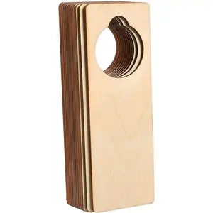 Unfinished Wooden Door Knob Hangers (9.6 X 3.25 In, 12-Pack)