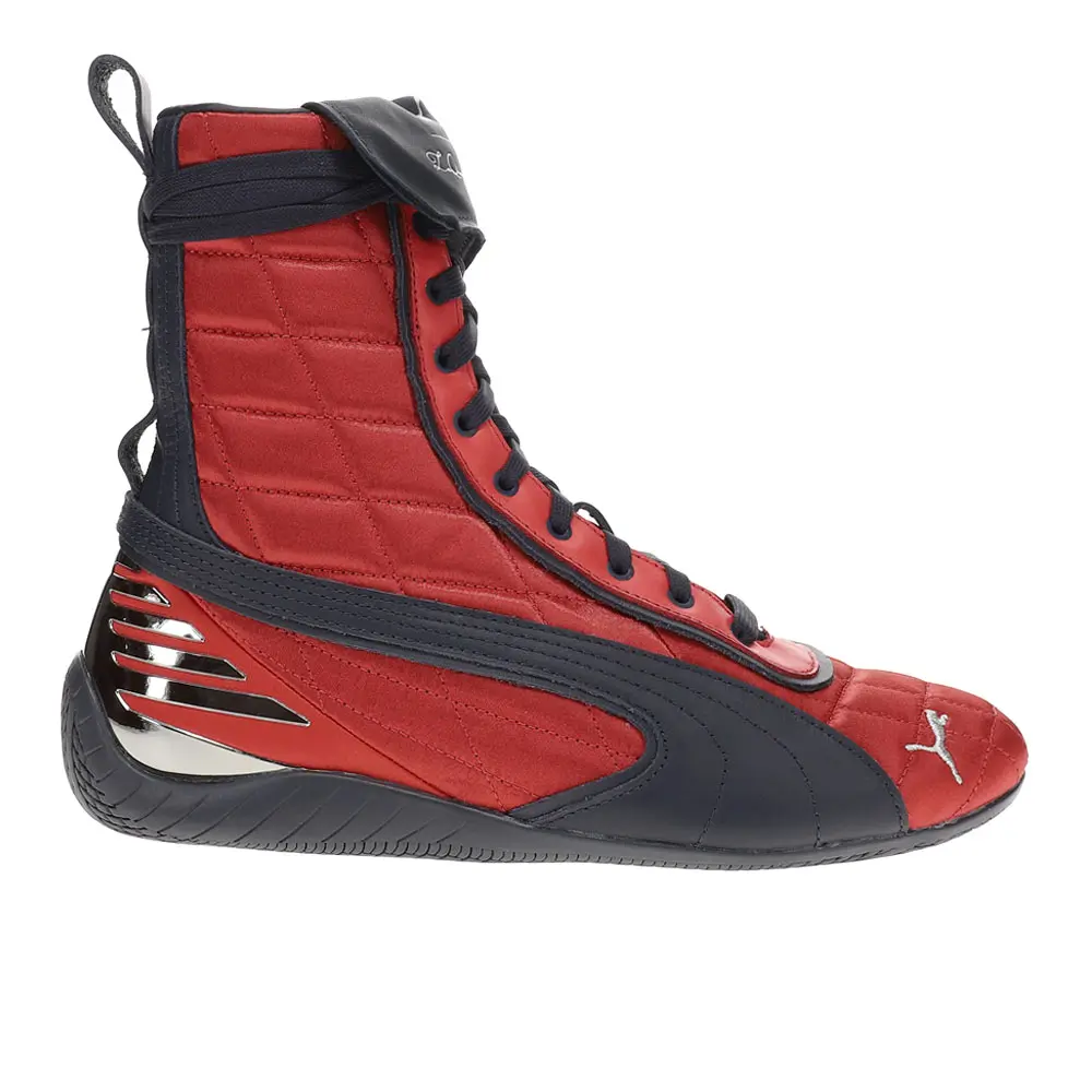 PUMA Mens X Laquan Smith Speedcat Mid High  Sneakers Shoes - Red