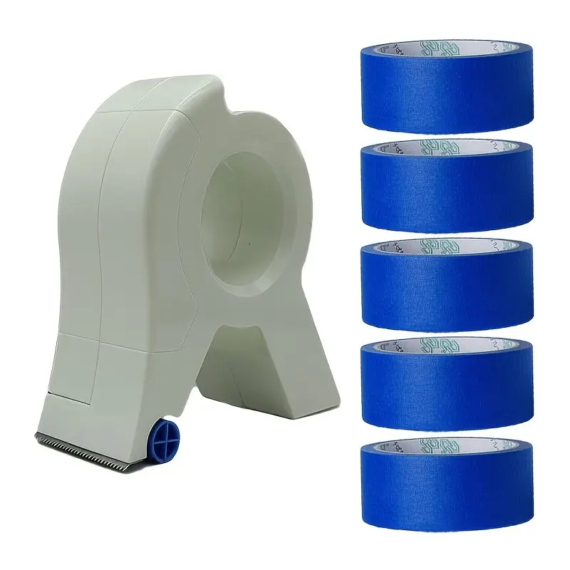 Masking Tape Application Tool, Handheld Roll Design, Handheld Convenience, Precision Straight Edge Adhesive, Precision Cutting, Versatile Use, Ideal for Painting Edges & Tile Grout Lines