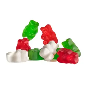 Christmas Gummi Bears Festive Holiday Candy Treats, Chewy Fruity Gummies