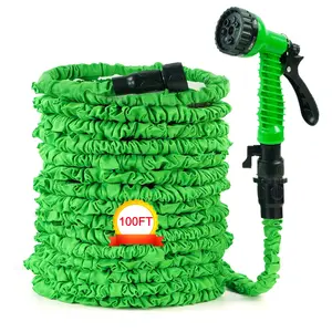 100FT Expandable Garden Hose, Water Pipe Flexible Hose with 7 Function Spray