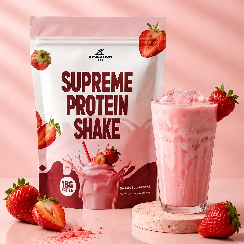 Supreme Protein shake strawberry, Supreme Protein shake strawberry,