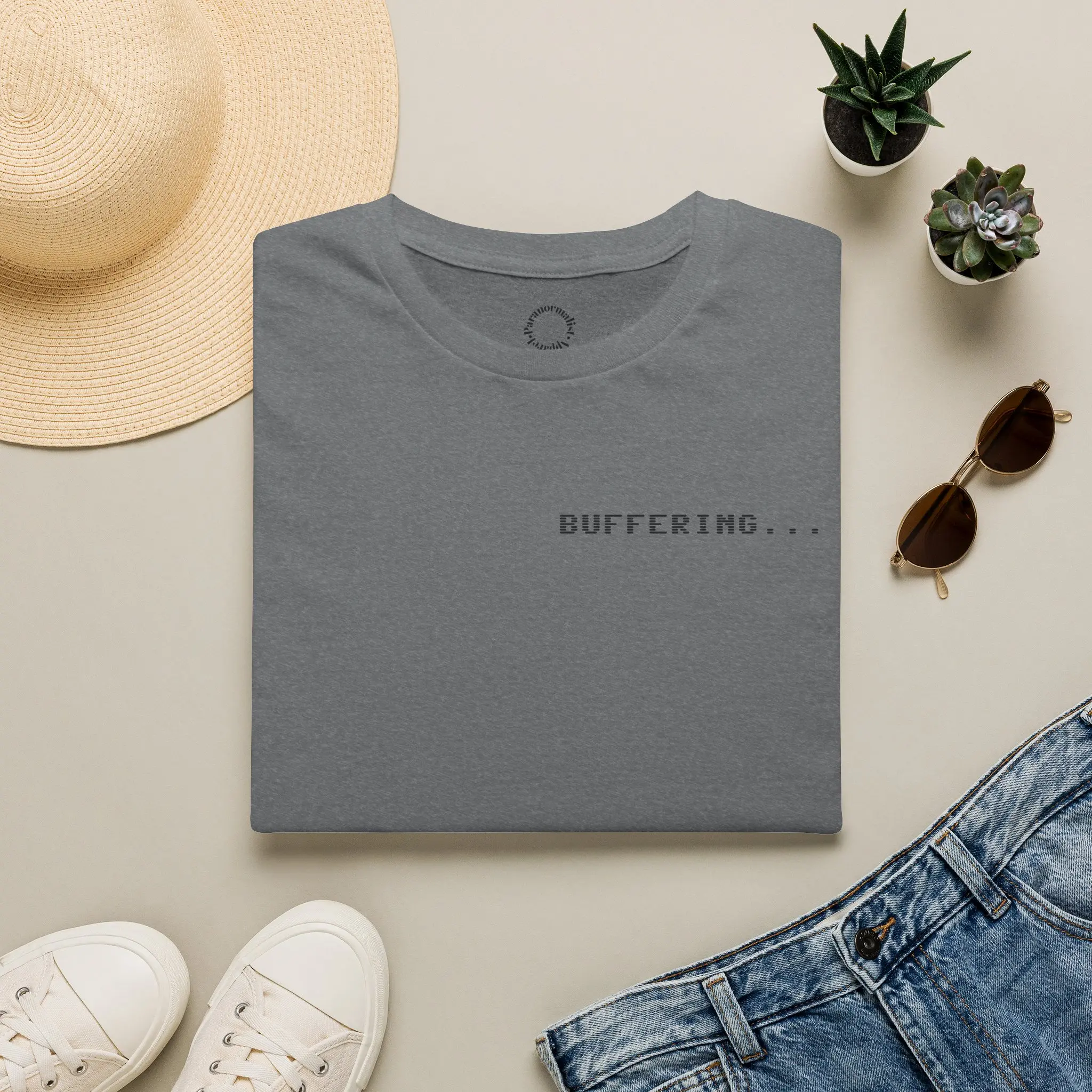 Buffering... T-Shirt — Minimal Tech Humor Tee