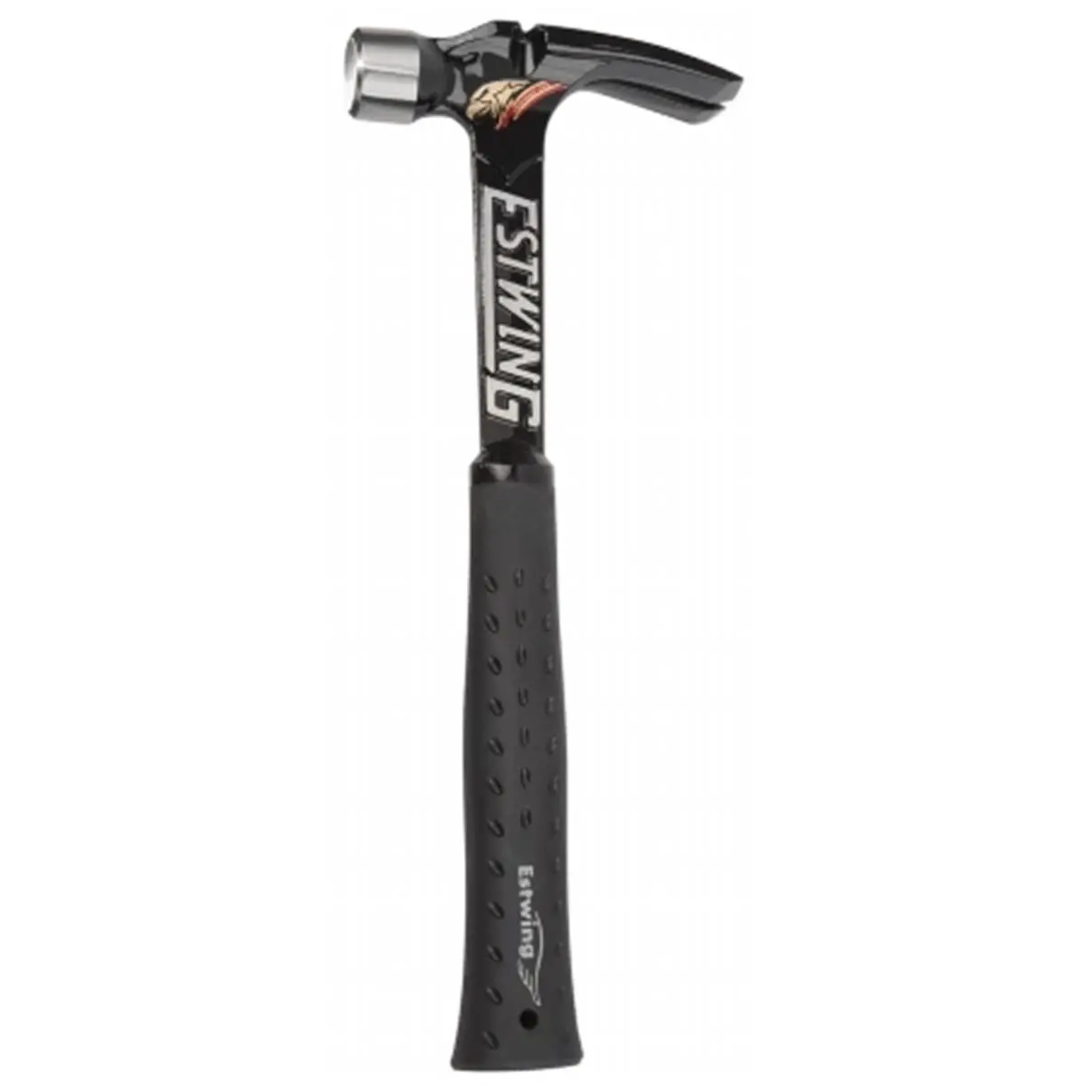 Estwing EB-19SM 19 Oz Ultra Series Black Milled Face Metal Nail Hammer - 1-Piece Forged Heavy-Duty Hand Tool, Nylon Vinyl Handle, Engineered Lighter & Stronger, for Construction Professionals, Mechanics