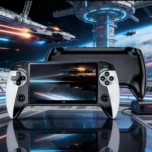 Vintage Handheld Gaming Console, 20000+ Games, 64GB, 5.5 Inch Screen, Supports Classic Games & TV Connection, 5 Hour Battery Life