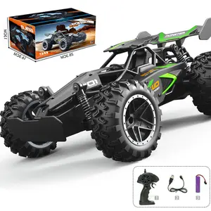2.4G High Speed Remote Control Off Road Buggy With Shock Absorbers Rubber Tires And Rechargeable USB Battery For Kids Outdoor Play luxury toys