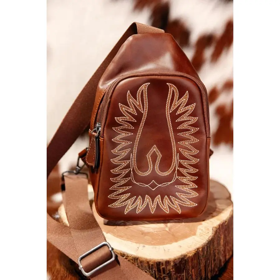 Ariat Casanova Sling Bag [Brown], Handbag Sling Bag, Casual Shoulder Bag