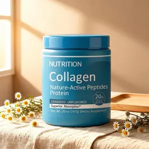 Collagen Powder 22oz Grass-Fed Protein Supplement | 18 Essential Amino Acids | Superior Absorption Smooth Mixing | Supports Hair Skin & Nails Health