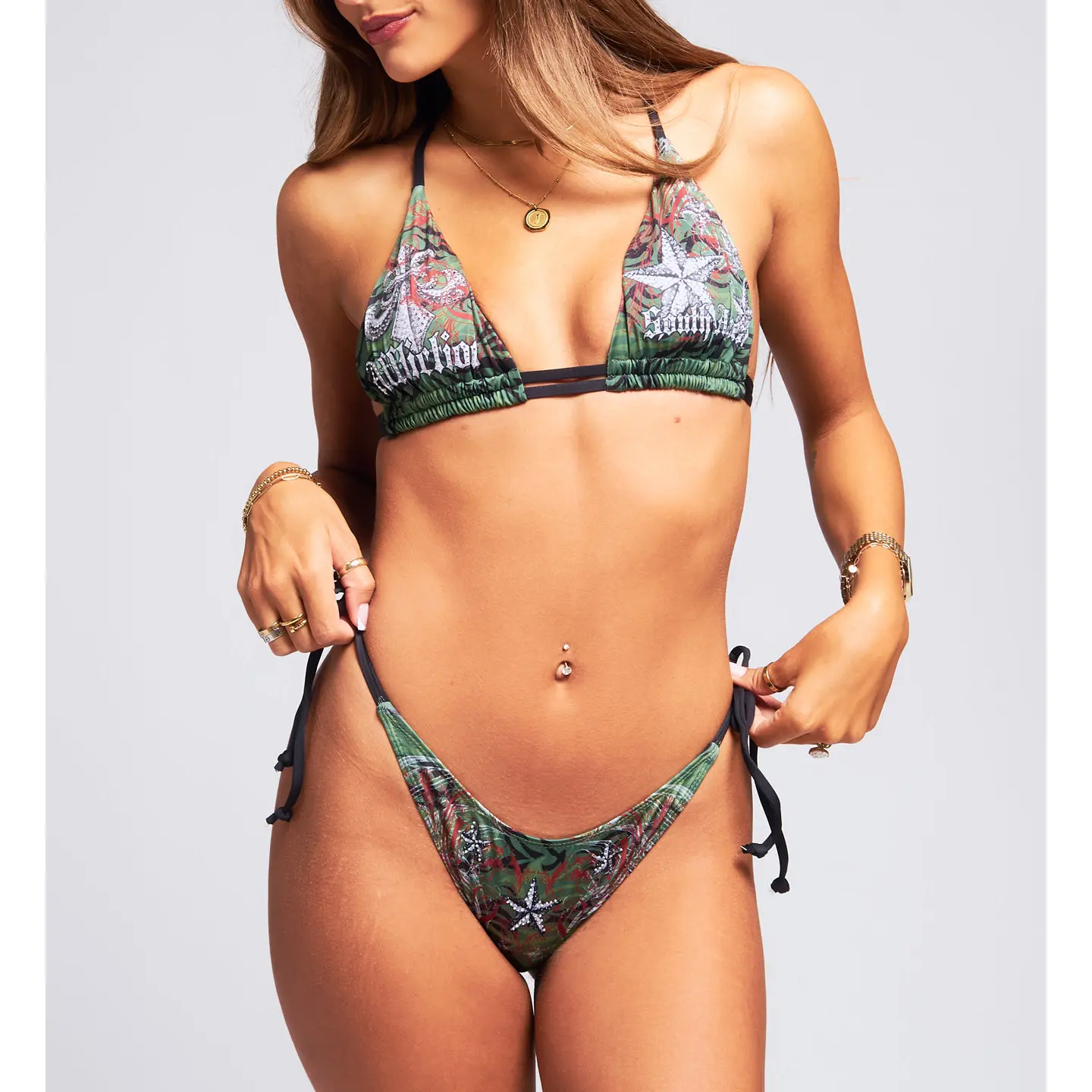 Affliction Women's Bikini Top Nautical