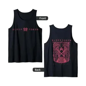 Sleep Token 2 Sided Tank Top, Band Graphic Sleeveless Tee, Alternative Metal Concert Shirt, Unisex Tank