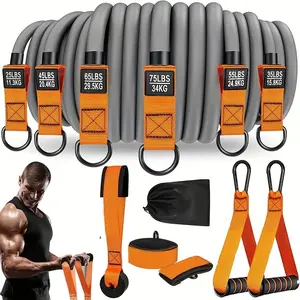 Heavy Duty Latex Resistance Training Equipment, Fitness Equipment, Exercise Equipment, Adjustable Resistance, Weight Capacity 225 lbs, Suitable for Deltoid Push, Face Pull, Bicep Curl and Arms, Back, Abs and Shoulders Toning - Home and Gym Workouts