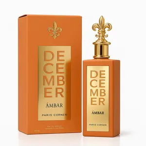 Paris Corner Perfumes December Ambar EDP Unisex Fragrance 85ml 2.8 Fl Oz Oriental Amber Scent with Aniseed Apple & Caramel Notes