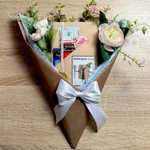 Mini Blind Date With a Book-quet – New Curated Book Gift Wrapped Like a Bouquet (Choose Genre + Extras) Book Bouquet Flower Sticker Faux