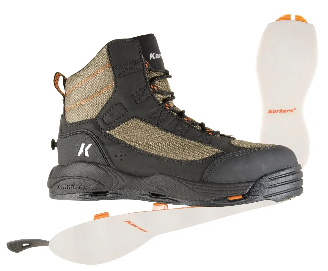 Korkers Greenback Wading Boot w/ Felt & Kling-On Soles