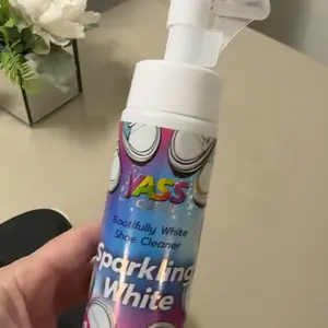 Bootifully Foam White Shoe Cleaner Sparkling White 200ml 7 OZ 4PACK - Use a Gentle Brush to Remove Stains - Trainer Cleaner