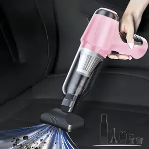 Portable car vacuum cleaner, rechargeable handheld type, car vacuum cleaner, multi-functional car cleaning tool, suitable for cleaning inside the car and car seats，Caraccessory，car electronics, USB Rechargeable Vacuum, Cordless Vacuum