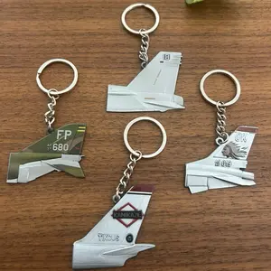 Jet Aviator Keychain Four Pack Fighter Jet Military Air Force Keychains with Unique Designs and Durable Construction 4 pack